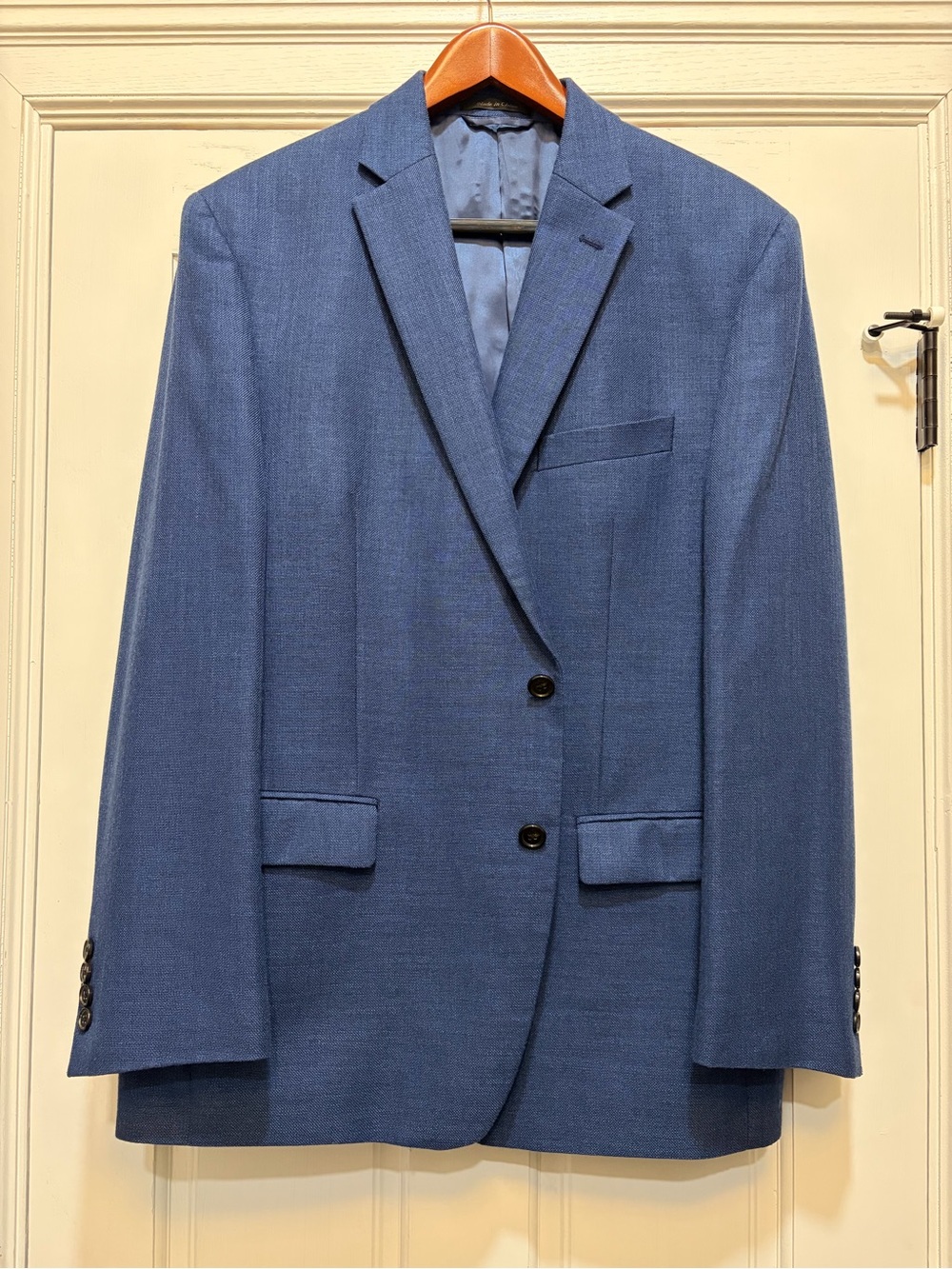Ralph Lauren Men's Classic Blue Two-Button Blazer